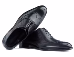 Men's Casual Brogue Plaid Oxford Shoes Lace-up Formal Business Office & Wedding Party Dress Anti-Slippery & Breathable Autumn - Image 5