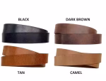 Custom Fitted Heavy Duty Solid Genuine Leather Belt for Men Women Kids-Plain Leather Belts with Steel Buckle Pakistan Gift - Image 3