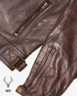 MP Midnight Motova Full Grain Distressed Motorbike Leather Jacket for Racers & Riders - Image 8