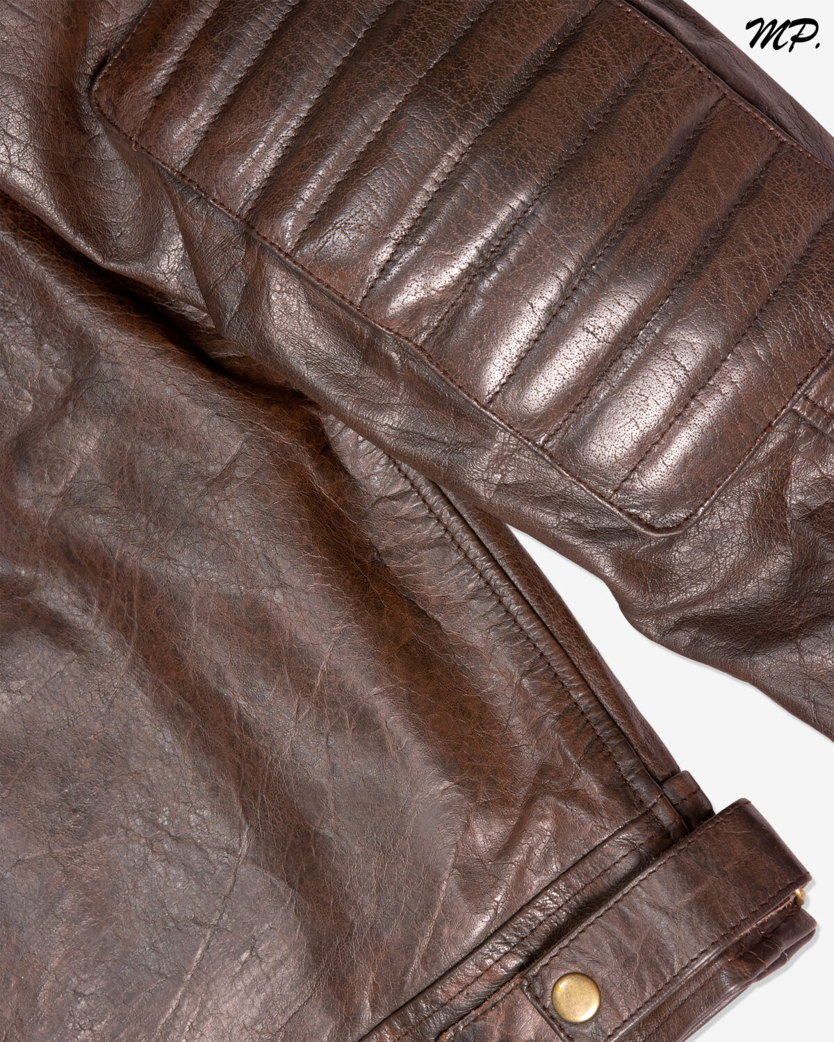 MP Midnight Motova Full Grain Distressed Motorbike Leather Jacket for Racers & Riders - Image 15