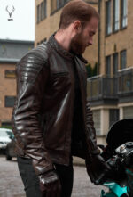 MP Midnight Motova Full Grain Distressed Motorbike Leather Jacket for Racers & Riders - Image 2