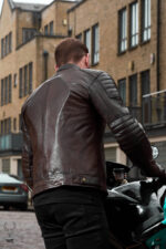 MP Midnight Motova Full Grain Distressed Motorbike Leather Jacket for Racers & Riders - Image 4