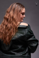 MP Blush Belle Dark Olive Waxed Oiled Leather With Royal Garden Branded Satin Aniline Leather - Image 5