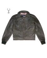 MP Blush Belle Dark Olive Waxed Oiled Leather With Royal Garden Branded Satin Aniline Leather - Image 10