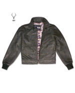 MP Blush Belle Dark Olive Waxed Oiled Leather With Royal Garden Branded Satin Aniline Leather - Image 11