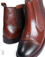 Cedar Citadel Craft Good Year Welted Dark Brown Waxed Leather Boots - Image 3